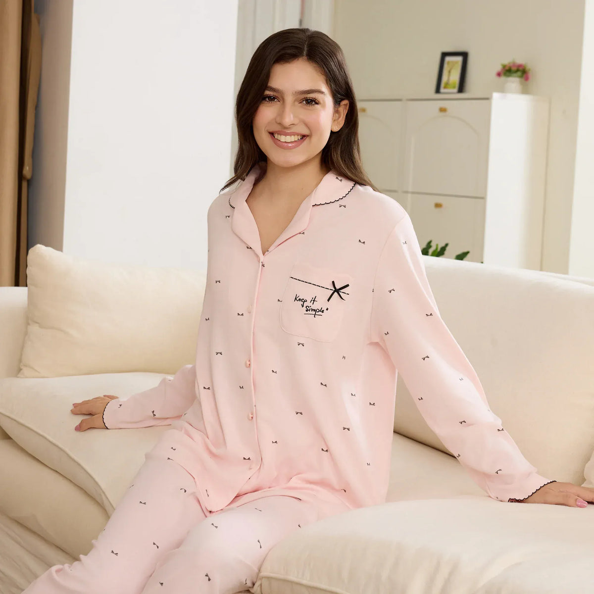 Printed Pajama Set-2Pc for Women Image