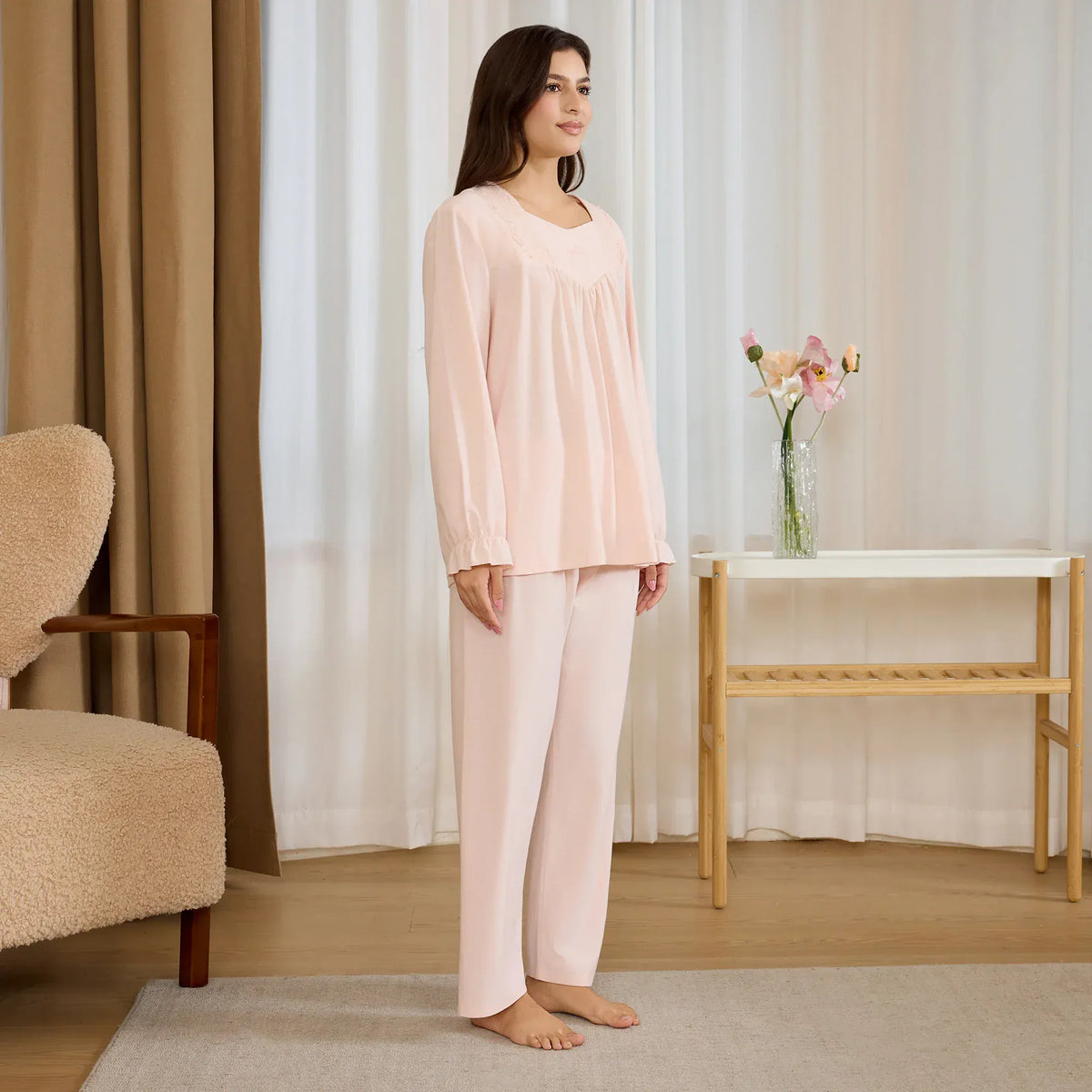 Jacquard Pajama Set-2Pc for Women Image