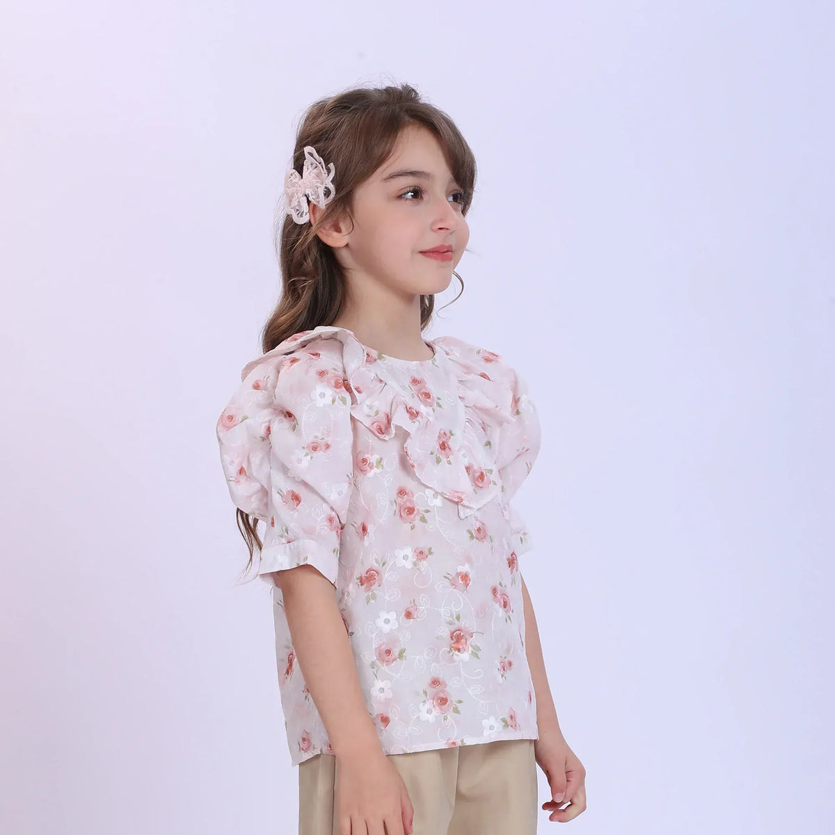 Floral Fashion Blouse For Girls Image