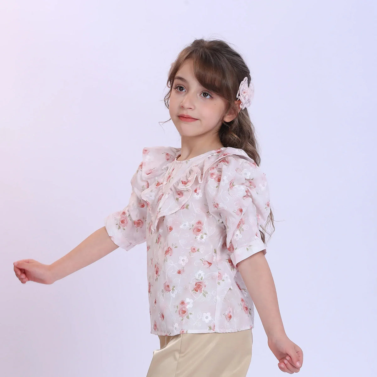 Floral Fashion Blouse For Girls Image