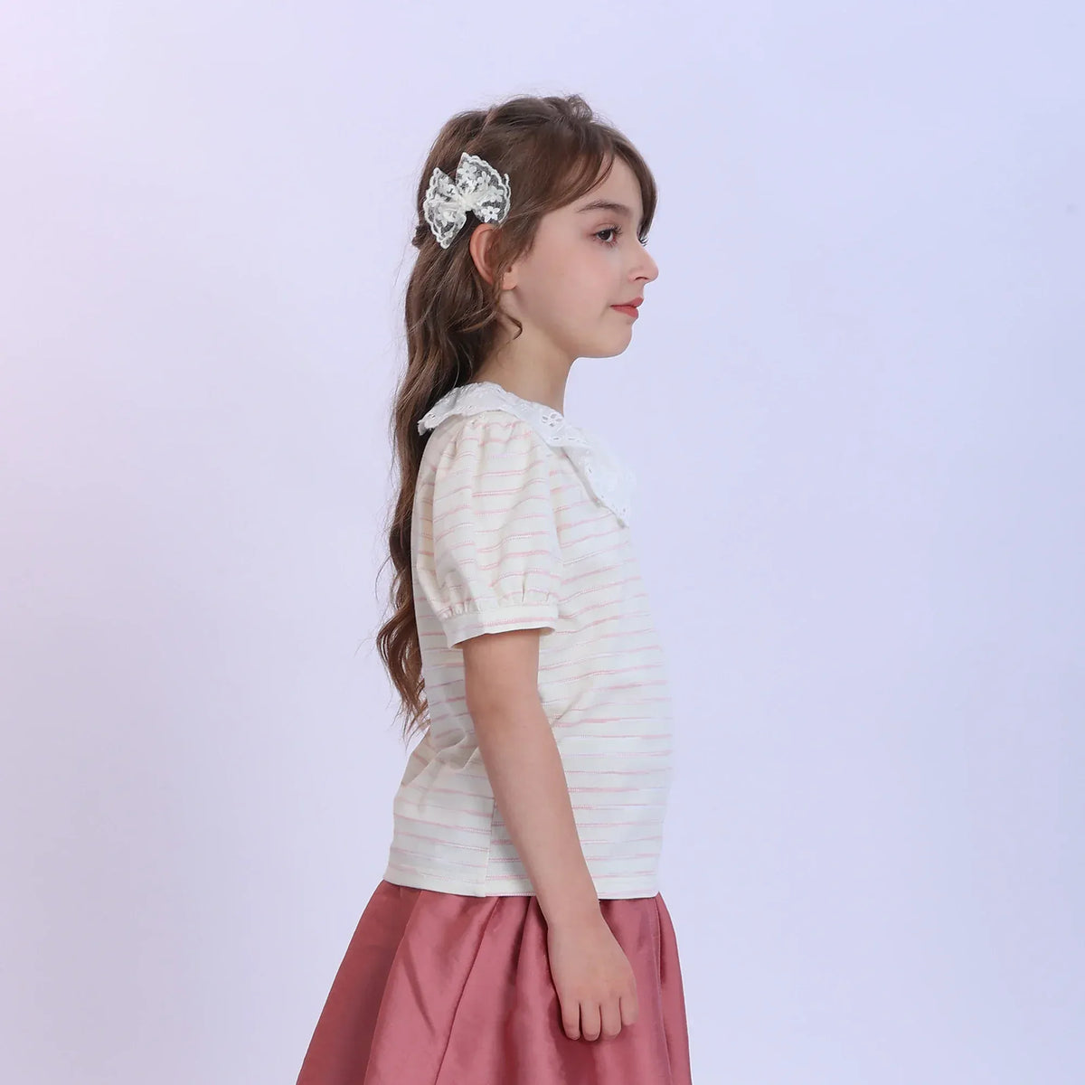 Striped Fashion T-Shirt For Girls Image