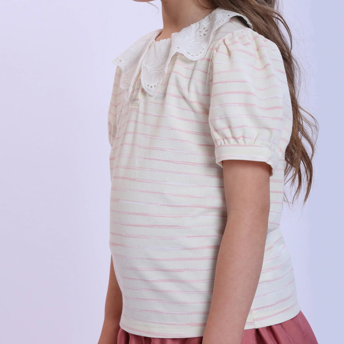 Striped Fashion T-Shirt For Girls Image