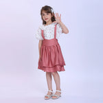 Pink Plain Fashion Skirt For Girls Image
