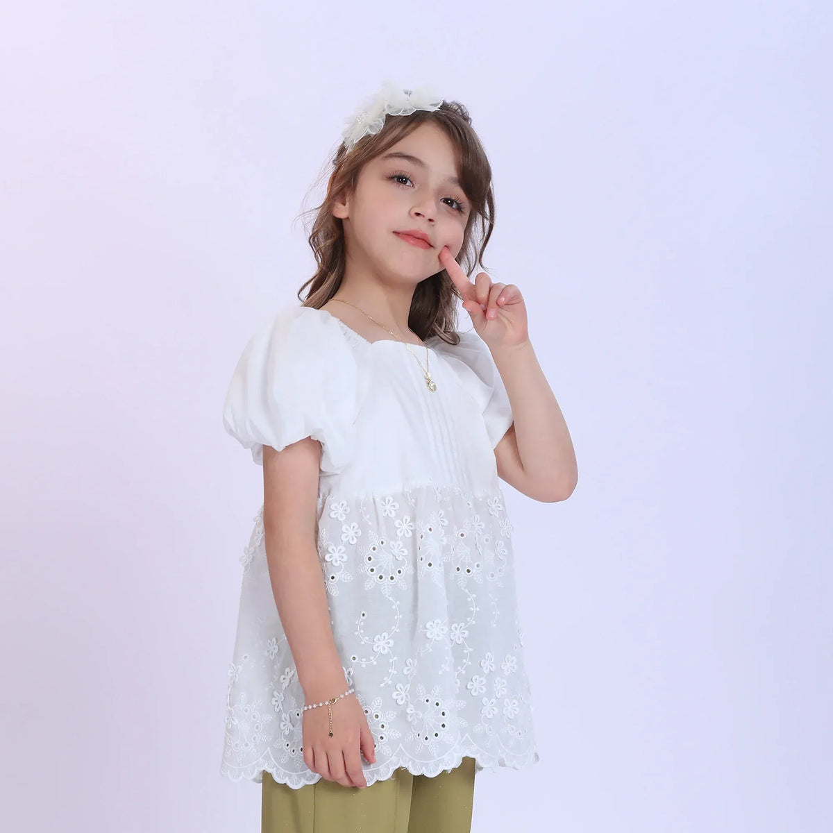 Floral Fashion Blouse For Girls Image