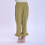 Grass Green Prominent Skin Fashion Pants For Girls Image