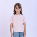 Pink Printed Fashion T-Shirt For Girls Image