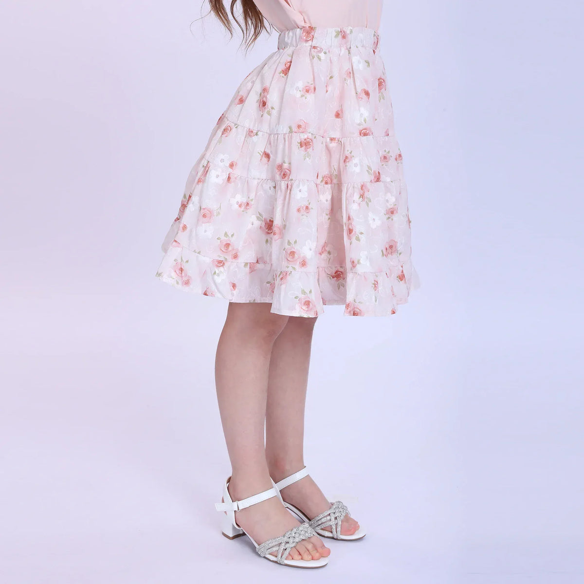 Floral Fashion Skirt For Girls Image