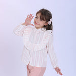 Striped Fashion Shirt For Girls Image