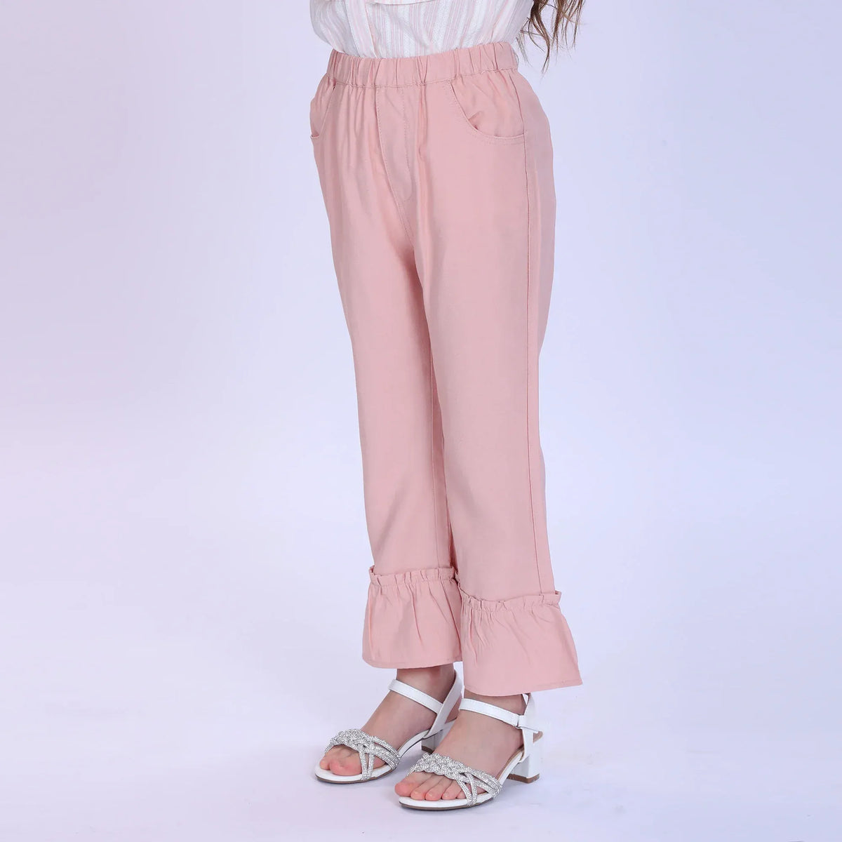 Plain Fashion Pants For Girls Image