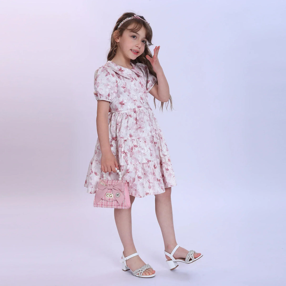 Floral Fashion Dress For Girls Image