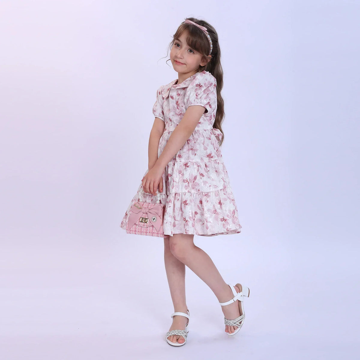 Floral Fashion Dress For Girls Image