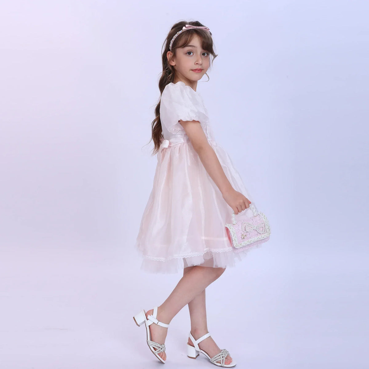 laced Fashion Dress For Girls Image