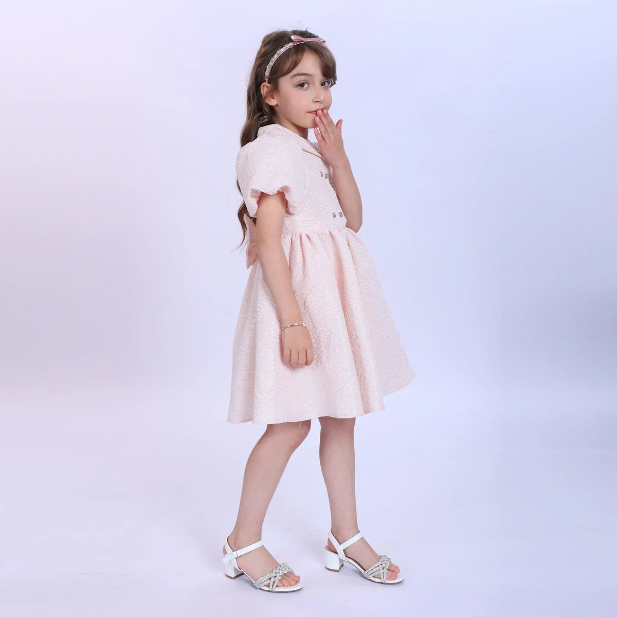 Jacquard Fashion Dress For Girls Image