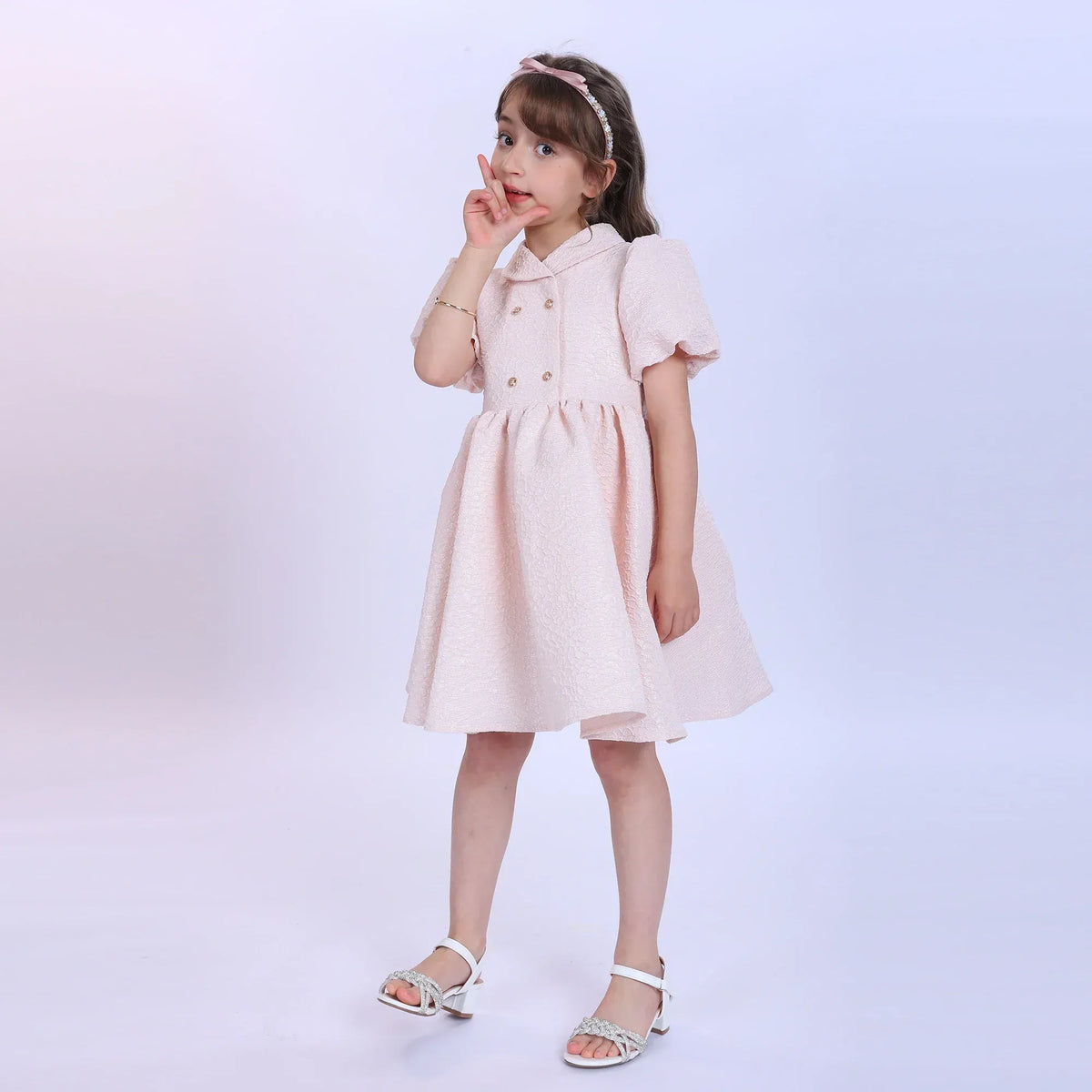 Jacquard Fashion Dress For Girls Image