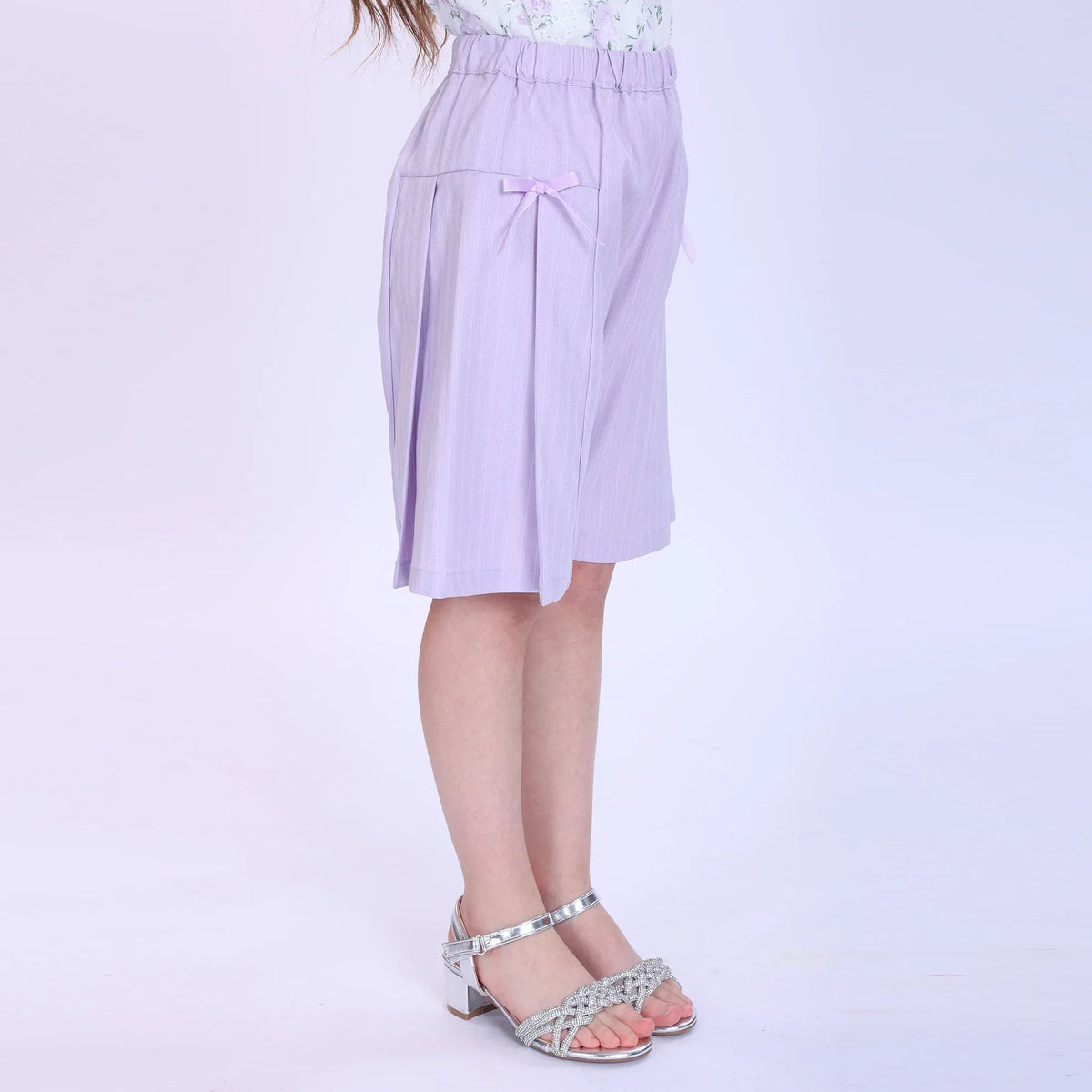 Striped Fashion Shorts For Girls Image