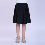 Navy Plain Fashion Skirt For Girls Image