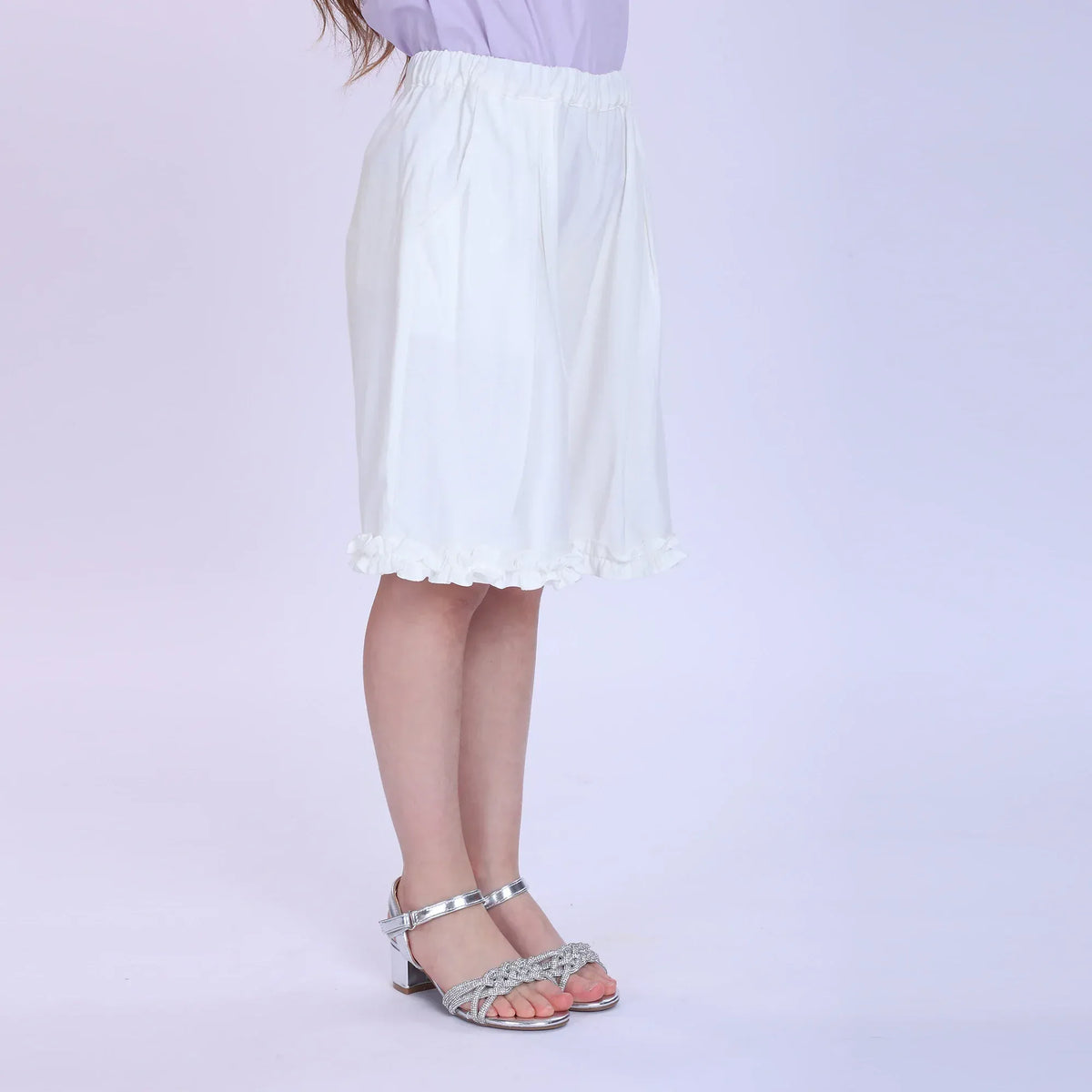 Plain Fashion Shorts For Girls Image