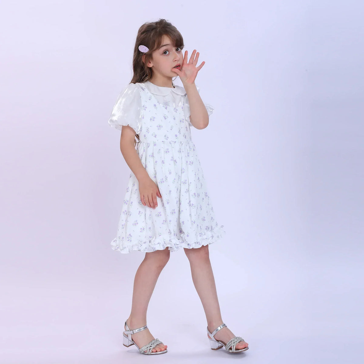 Floral Fashion Dress For Girls Image