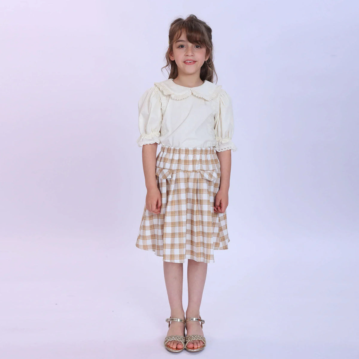 laced Fashion Blouse For Girls Image