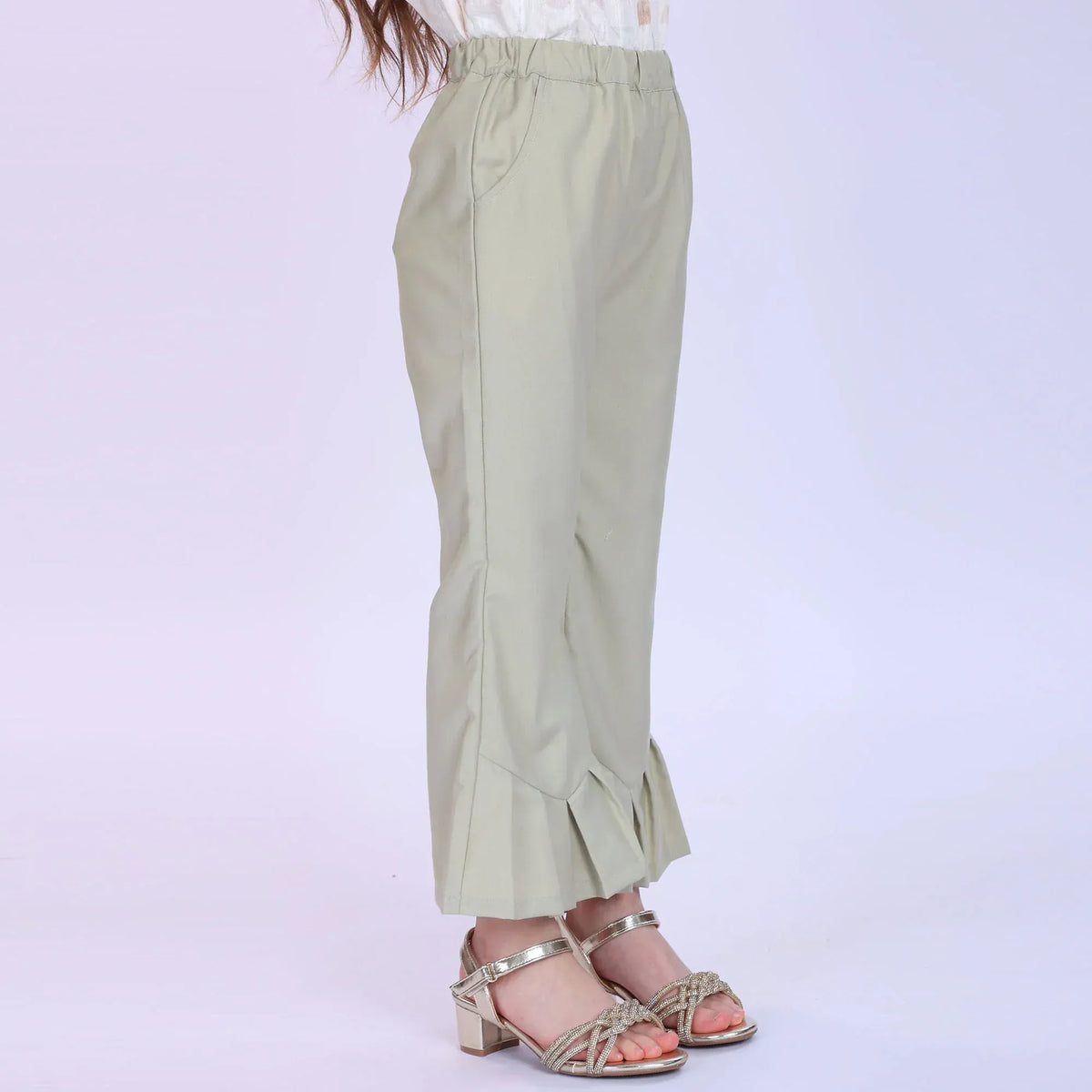 Plain Fashion Pants For Girls Image