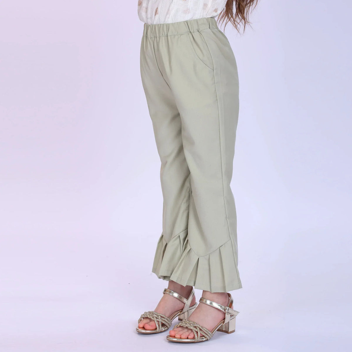 Plain Fashion Pants For Girls Image