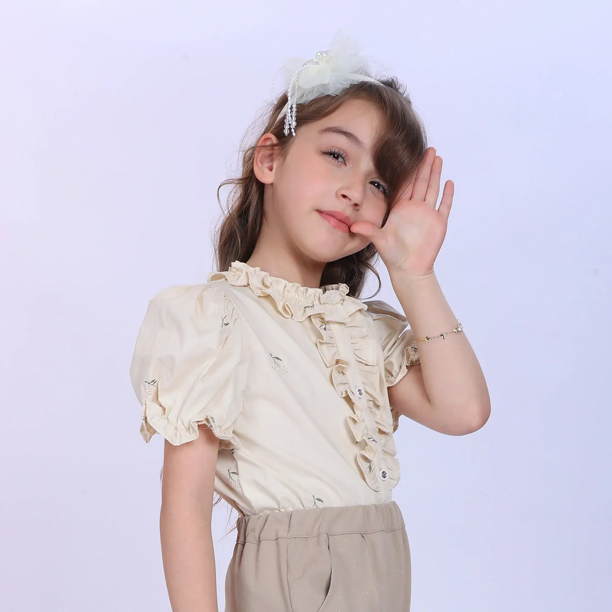 Floral Fashion Shirt For Girls Image