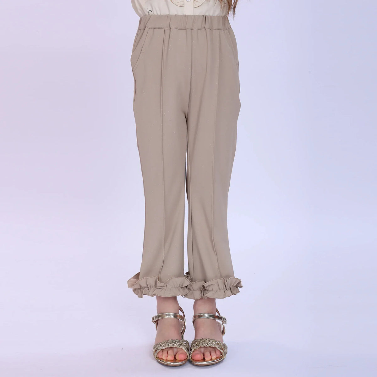 Beige Prominent Skin Fashion Pants For Girls Image