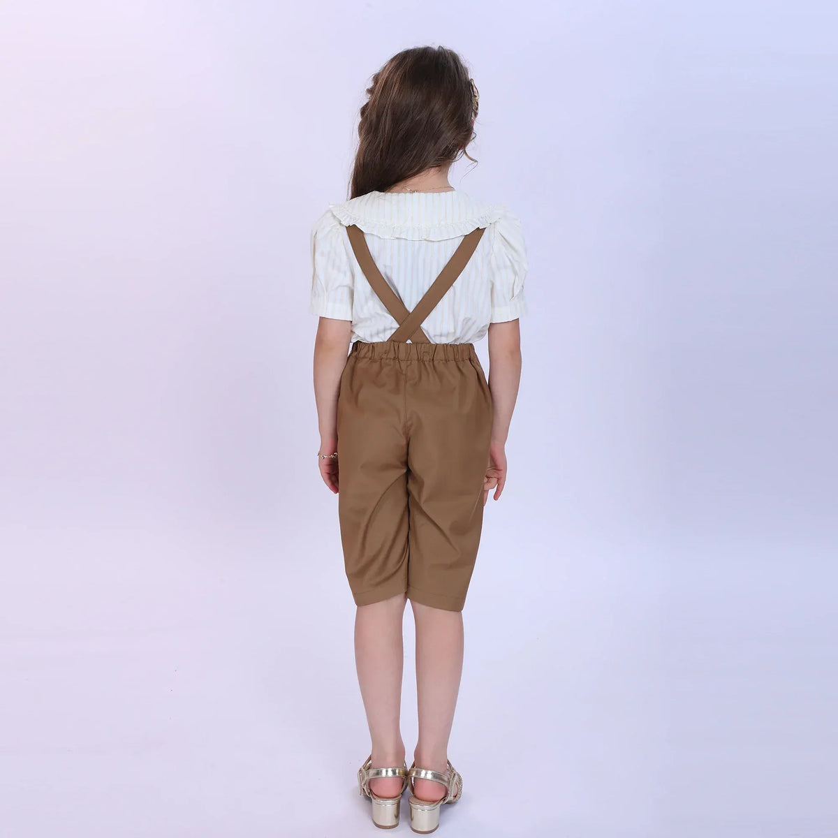 Plain Fashion Overalls For Girls Image