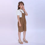 Plain Fashion Overalls For Girls Image