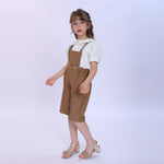 Plain Fashion Overalls For Girls Image