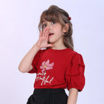 Printed Fashion T-Shirt For Girls Image