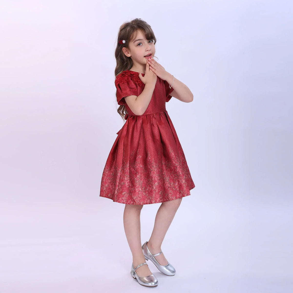 Floral Fashion Dress For Girls Image