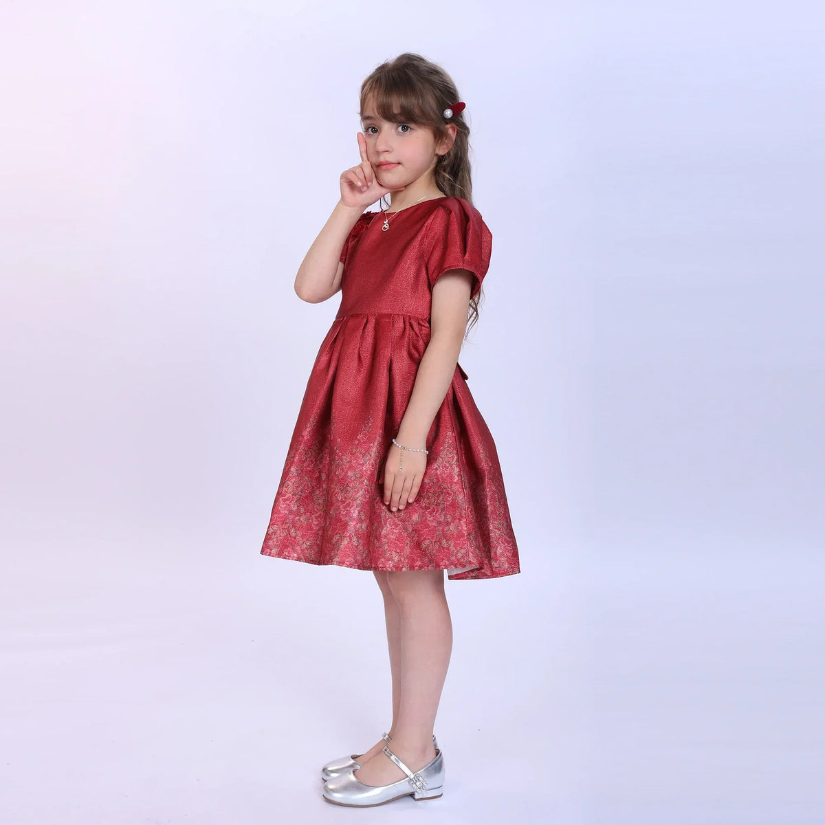 Floral Fashion Dress For Girls Image