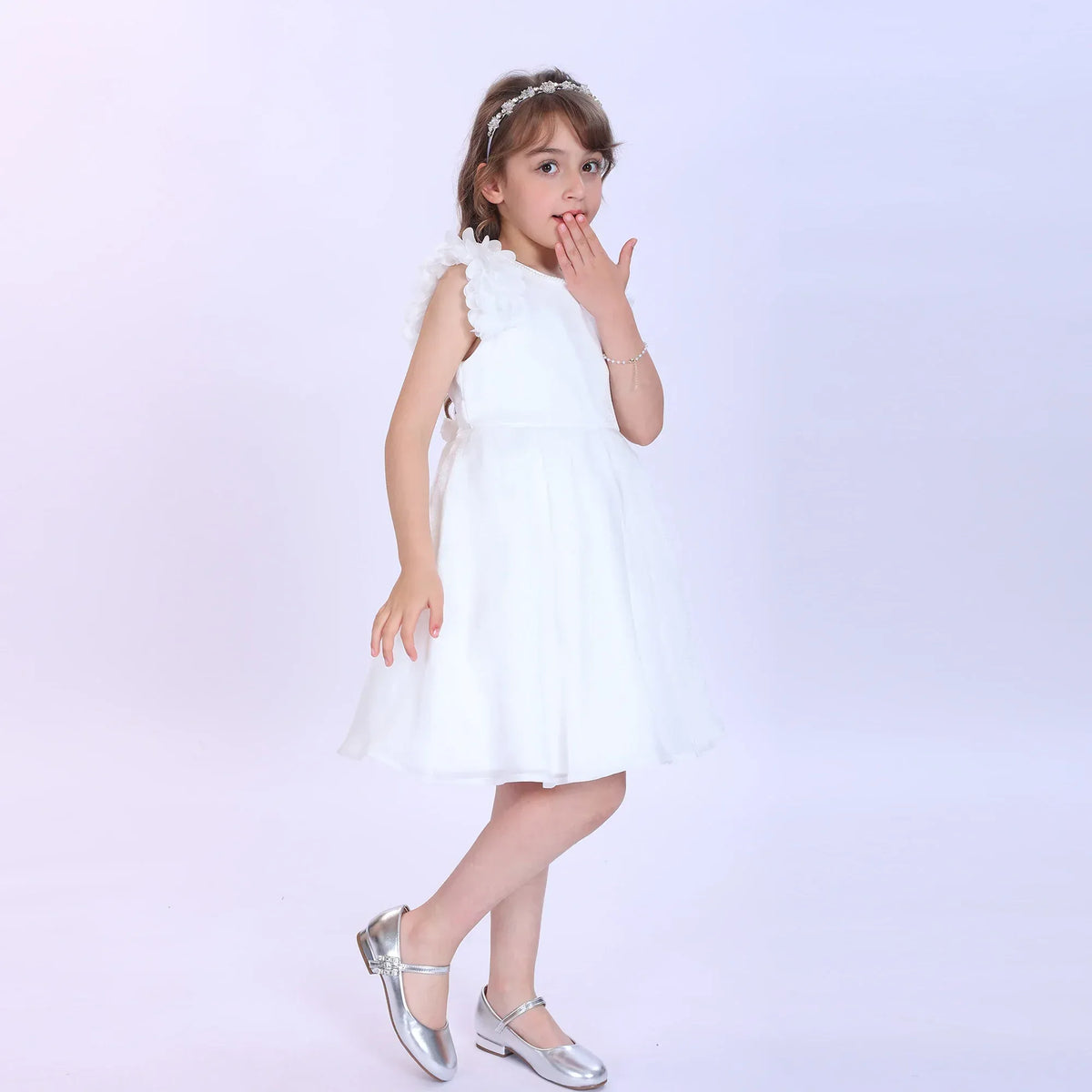 Beaded Fashion Dress For Girls Image