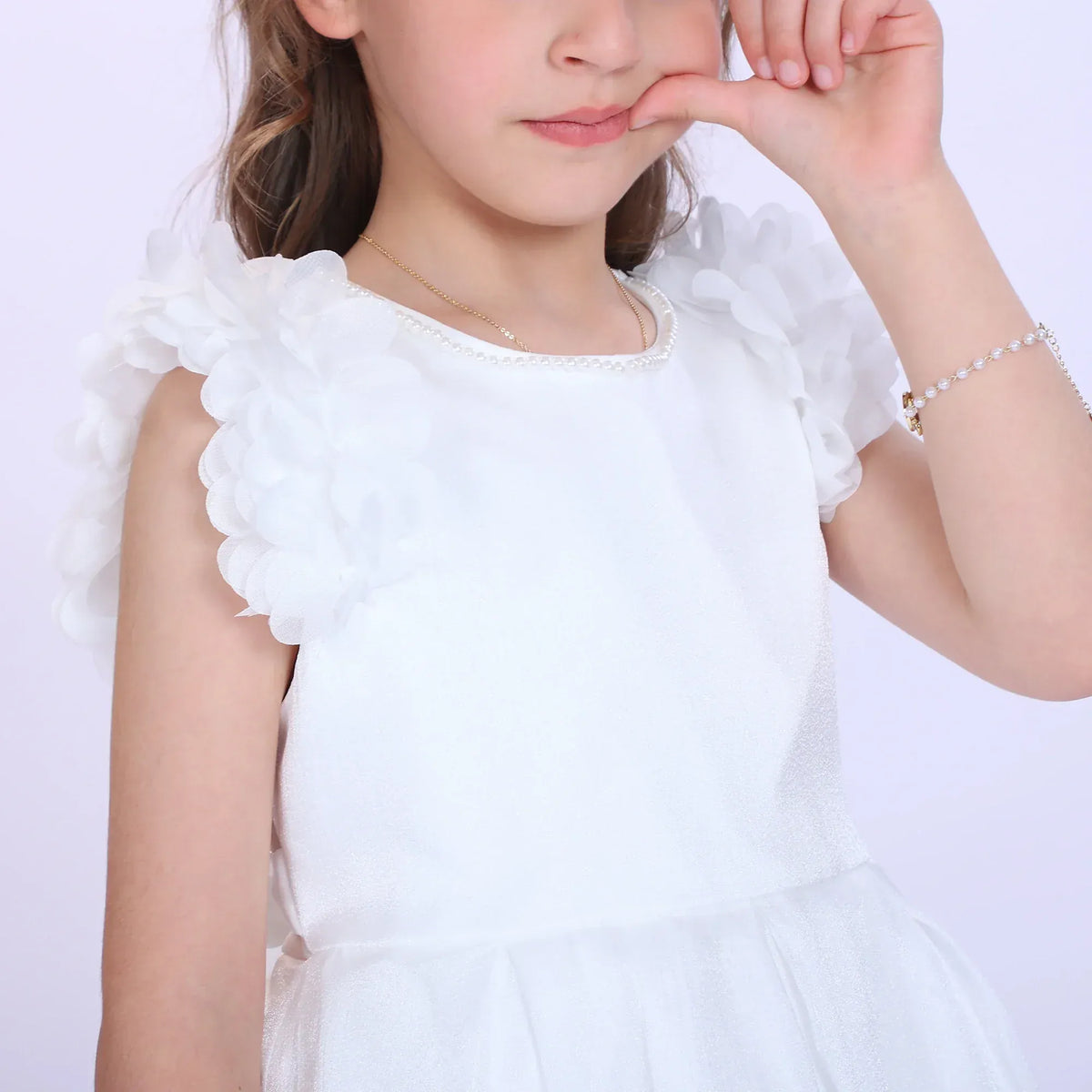 Beaded Fashion Dress For Girls Image