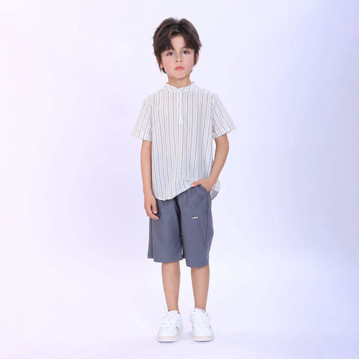 Striped Fashion Shirt For Boys Image