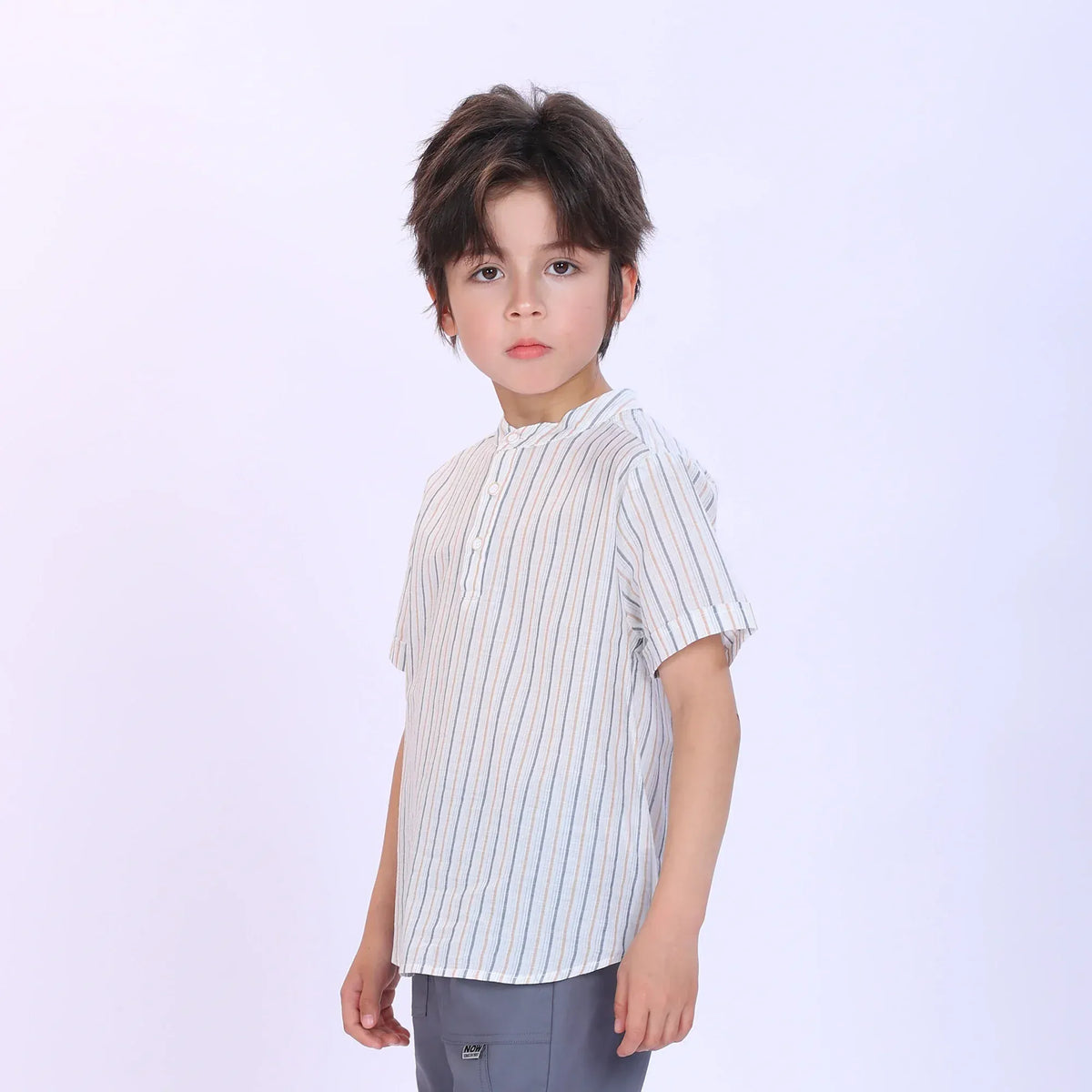 Striped Fashion Shirt For Boys Image