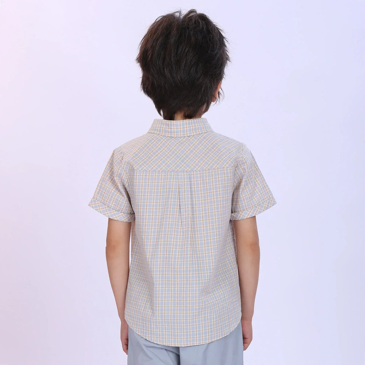 Checked Fashion Shirt For Boys Image