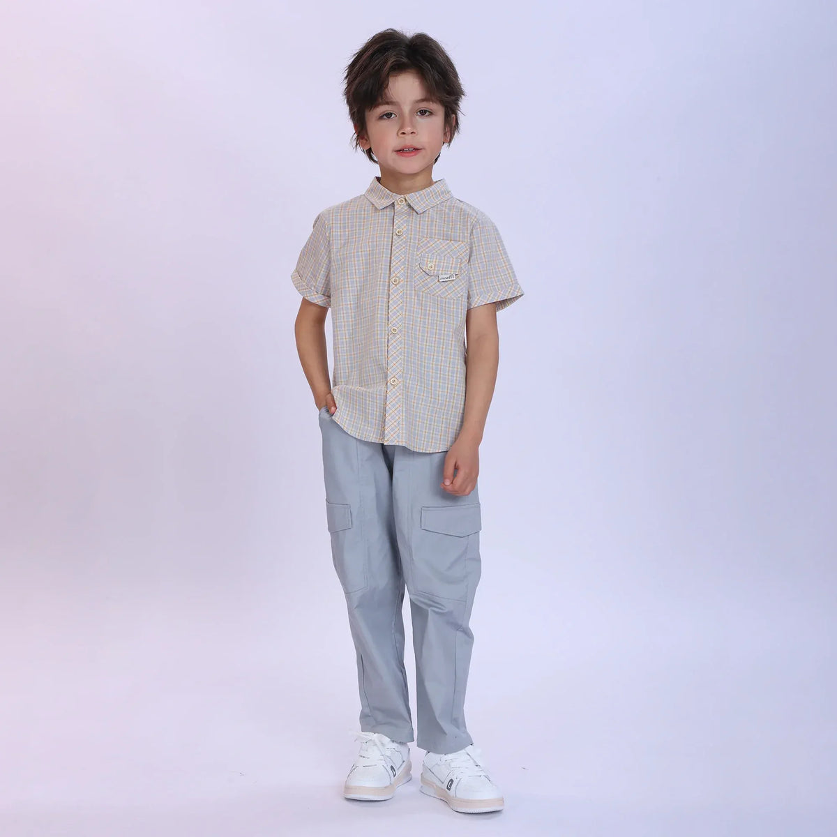Checked Fashion Shirt For Boys Image