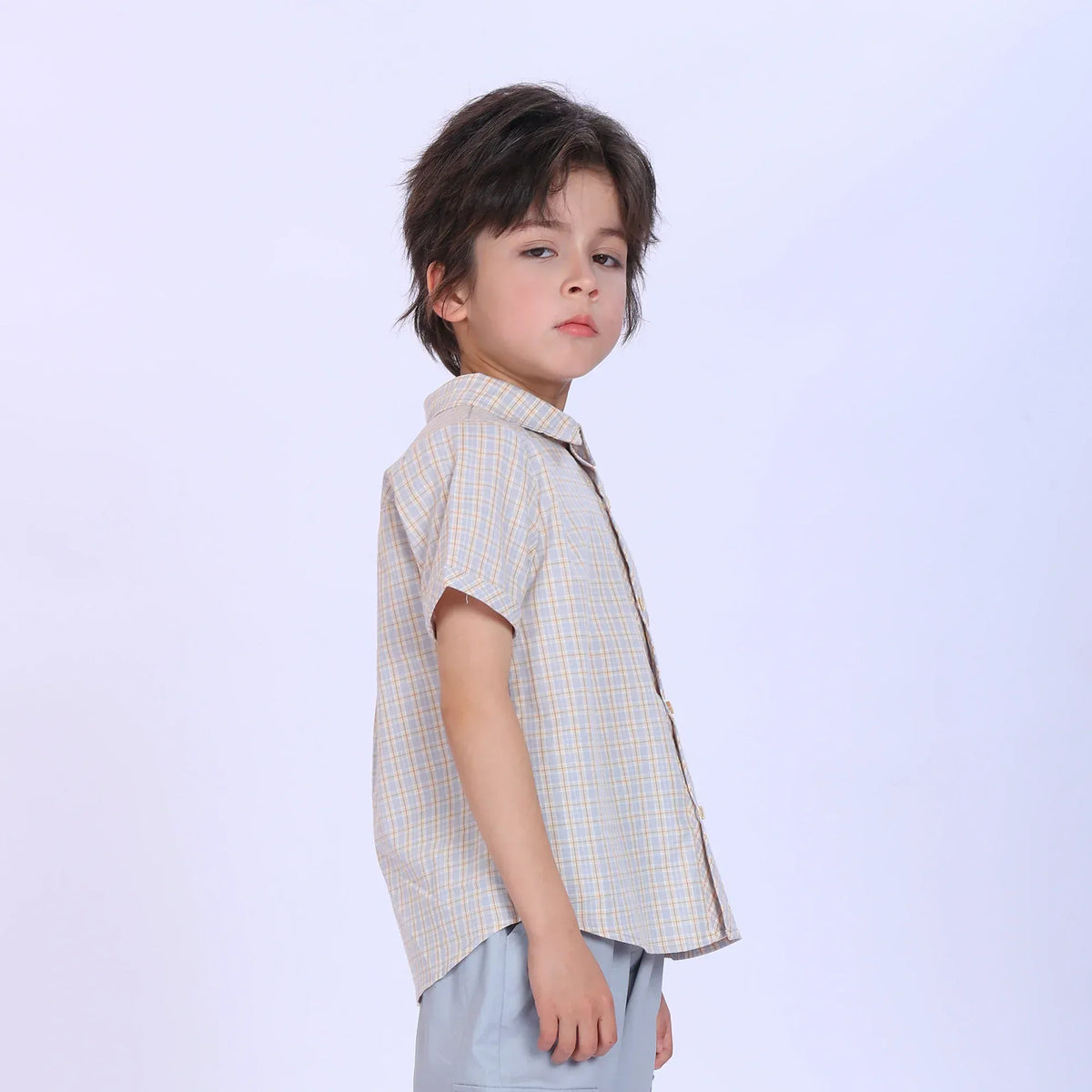 Checked Fashion Shirt For Boys Image