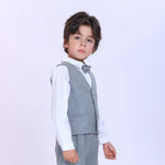 Striped Fashion Waistcoat For Boys Image