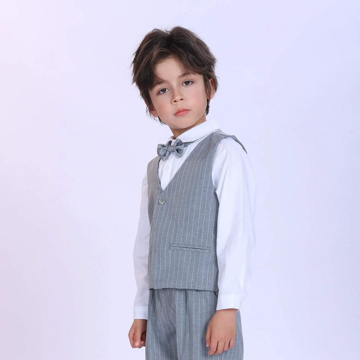 Striped Fashion Waistcoat For Boys Image