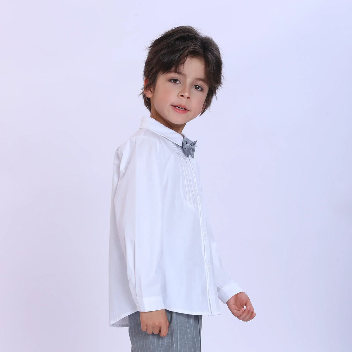 Plain Fashion Shirt For Boys Image