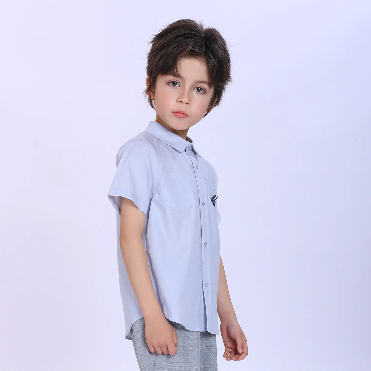 Badge Fashion Shirt For Boys Image