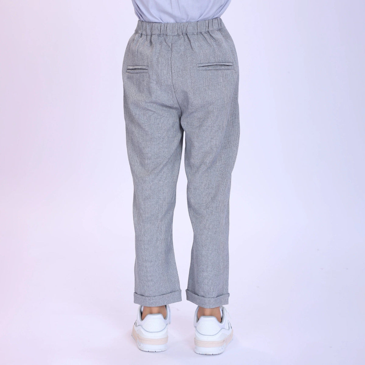 Checked Fashion Pants For Boys Image