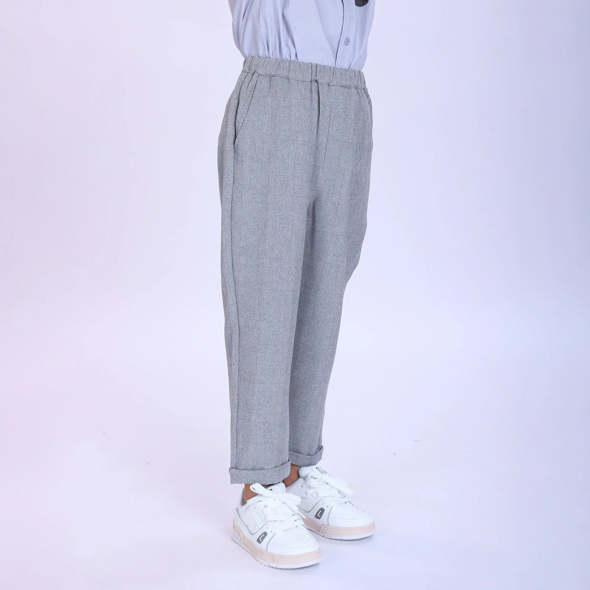 Checked Fashion Pants For Boys Image