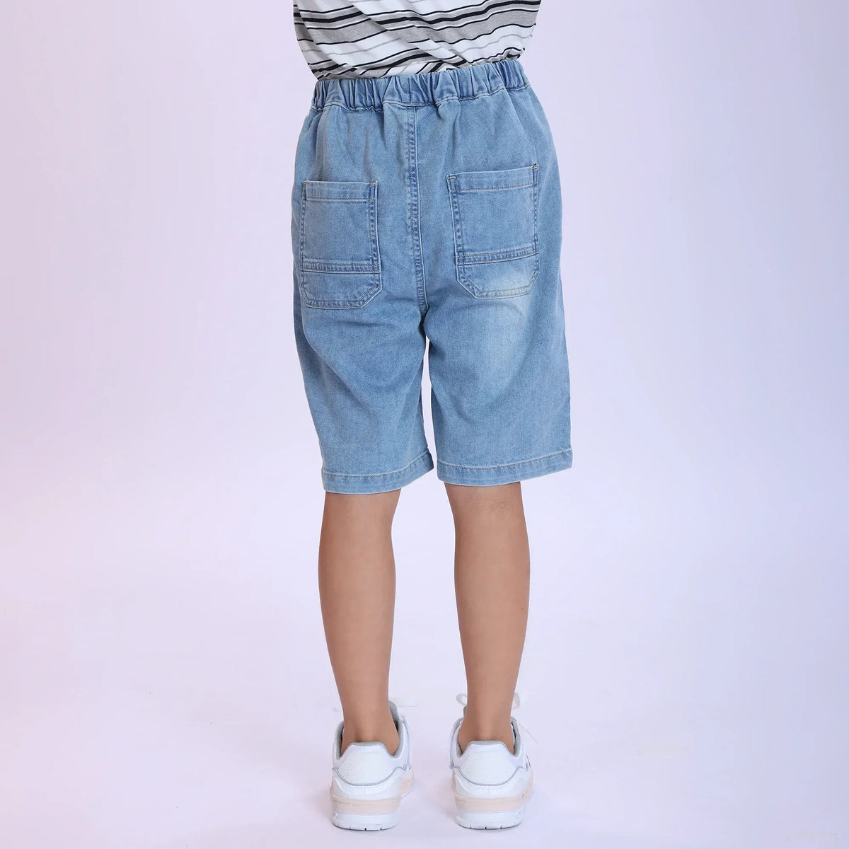 Washed Jeans Fashion Shorts For Boys Image