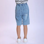 Washed Jeans Fashion Shorts For Boys Image