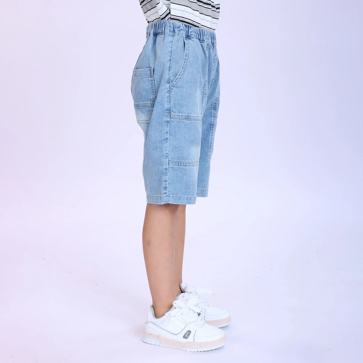 Washed Jeans Fashion Shorts For Boys Image