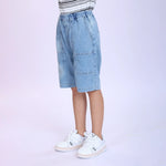 Washed Jeans Fashion Shorts For Boys Image